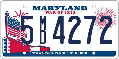 MD license plate 5MD4272