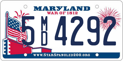 MD license plate 5MD4292