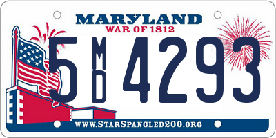 MD license plate 5MD4293