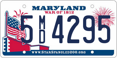 MD license plate 5MD4295