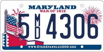 MD license plate 5MD4306