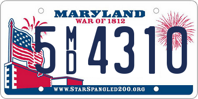 MD license plate 5MD4310