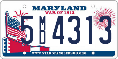 MD license plate 5MD4313