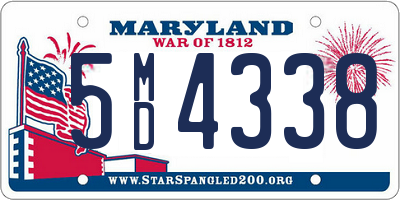 MD license plate 5MD4338