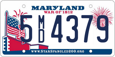 MD license plate 5MD4379