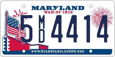 MD license plate 5MD4414