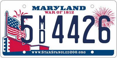 MD license plate 5MD4426