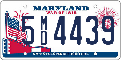 MD license plate 5MD4439