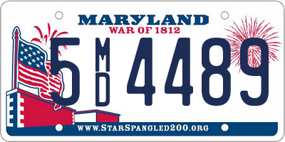 MD license plate 5MD4489