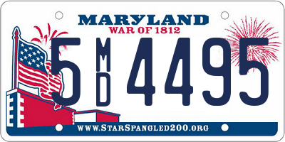 MD license plate 5MD4495