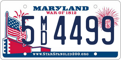 MD license plate 5MD4499