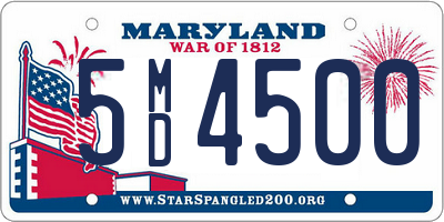 MD license plate 5MD4500