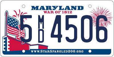 MD license plate 5MD4506