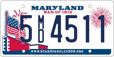 MD license plate 5MD4511