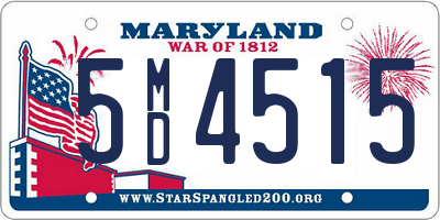 MD license plate 5MD4515