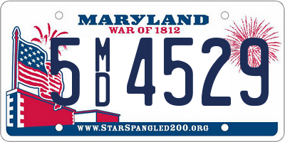 MD license plate 5MD4529