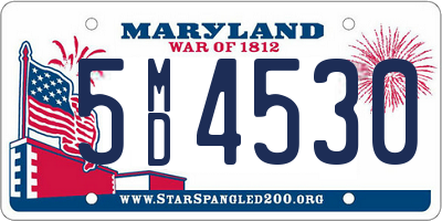 MD license plate 5MD4530
