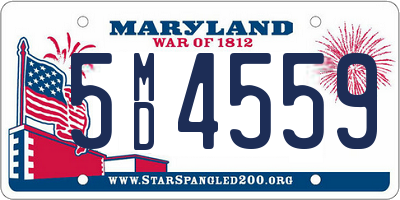 MD license plate 5MD4559