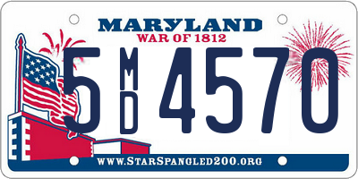 MD license plate 5MD4570