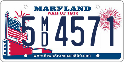 MD license plate 5MD4571