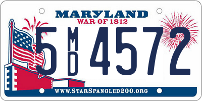 MD license plate 5MD4572