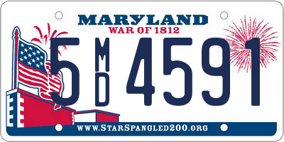 MD license plate 5MD4591