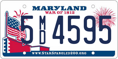 MD license plate 5MD4595