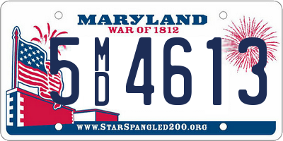 MD license plate 5MD4613