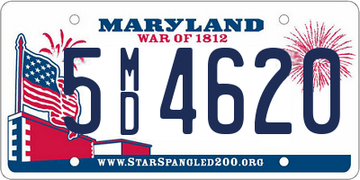 MD license plate 5MD4620