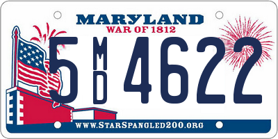 MD license plate 5MD4622