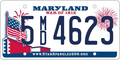 MD license plate 5MD4623