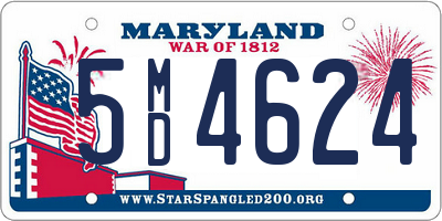 MD license plate 5MD4624