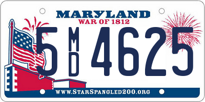 MD license plate 5MD4625