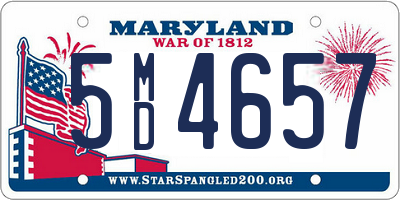 MD license plate 5MD4657