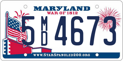 MD license plate 5MD4673