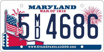 MD license plate 5MD4686