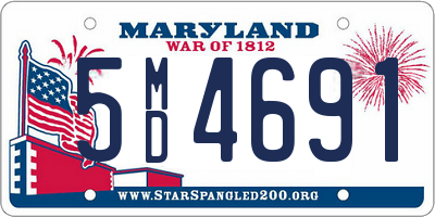 MD license plate 5MD4691