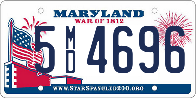 MD license plate 5MD4696