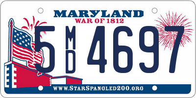 MD license plate 5MD4697