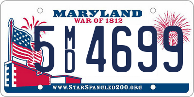 MD license plate 5MD4699