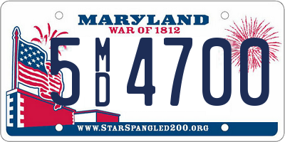 MD license plate 5MD4700