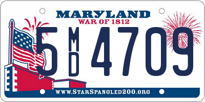 MD license plate 5MD4709