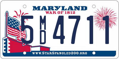 MD license plate 5MD4711