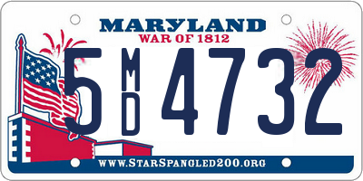MD license plate 5MD4732