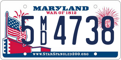 MD license plate 5MD4738