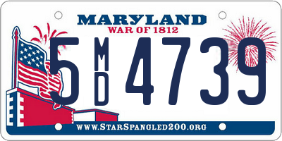 MD license plate 5MD4739