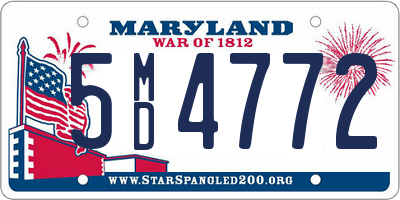 MD license plate 5MD4772