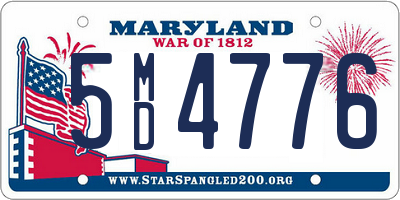 MD license plate 5MD4776