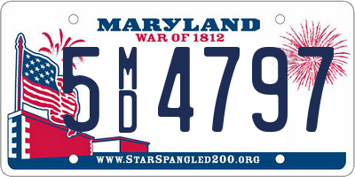 MD license plate 5MD4797