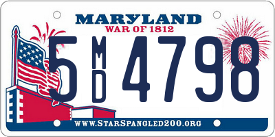 MD license plate 5MD4798